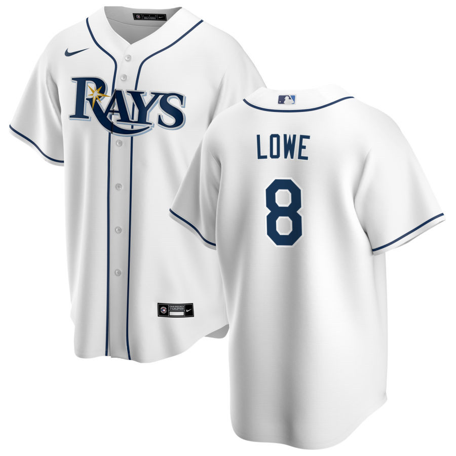 Nike Men #8 Brandon Lowe Tampa Bay Rays Baseball Jerseys Sale-White